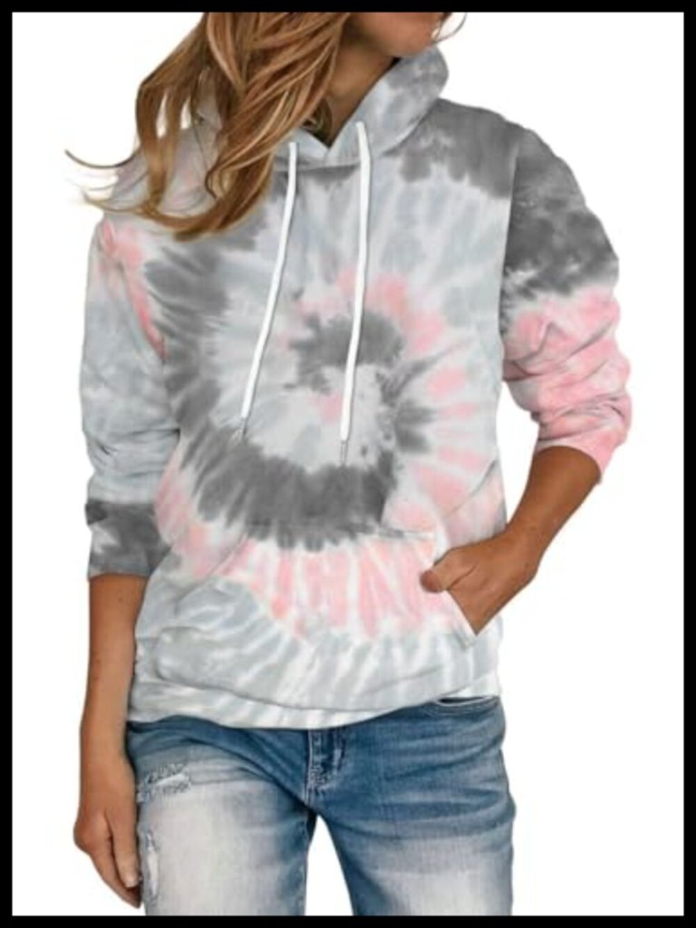Women's Oversized Hoodie Sweatshirt Long Sleeve Pullover Drawstring Pocket